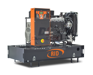 RID 15 E-SERIES STANDART Дизельный генератор открытого типа RID 15 E-SERIES Standard максимальная мощность 17 кВа. Напряжение 380В, двигатель MITSUBISHI Япония