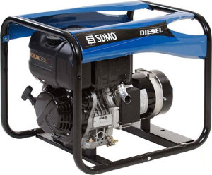 SDMO DIESEL 4000 C Дизельный генератор SDMO DIESEL 4000 C максимальная мощность подключения 4.25 кВА, напряжение 230В, двигатель KOHLER OHV США