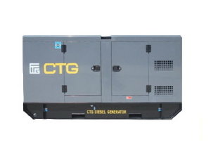 CTG AD-70SD в кожухе Дизельный генератор CTG AD-70SD в кожухе, максимальная мощность 70 кВА, напряжение 380В. Двигатель SDEC совместное предприятие Mitsubishi и Volvo
