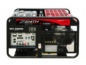 ZENITH ZH13000DXE Бензиновый генератор ZENITH ZH13000DXE максимальная мощность 12 кВА, на базе двигателя HONDA