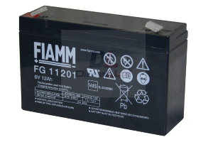 Аккумуляторная батарея FG 11201 6V Аккумуляторная батарея FG 11201. Номинальное напряжение - 6В и 12В, напр. поддерживающего заряда: 2,25-2,30 В/эл. Температурная компенсация: -3,0 мВ/эл./°C. Саморазряд при 20°C: менее 3% в месяц