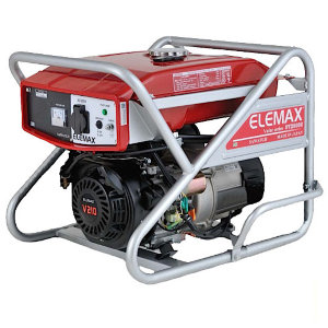 ELEMAX SV2800 Бензиновый портативный генератор ELEMAX SV2800 максимальная мощность 2.5 кВА, напряжение 230В. Топливный бак 20 л., автономия до 15 часов. 
