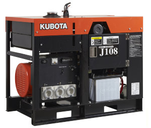 KUBOTA J108 Дизельный электрогенератор KUBOTA J 108 максимальная мощность подключения 8.8 кВА. Сделано в Японии